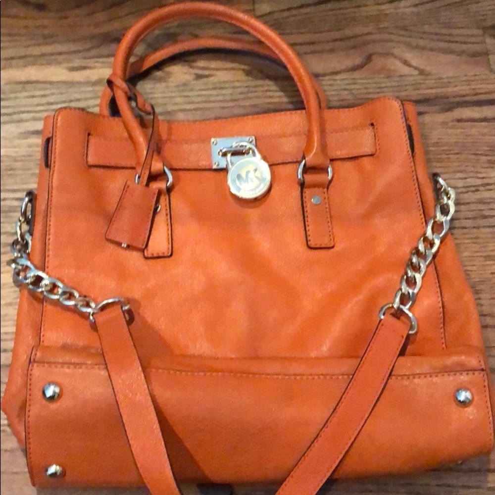 Michael kors (leather) orange bag